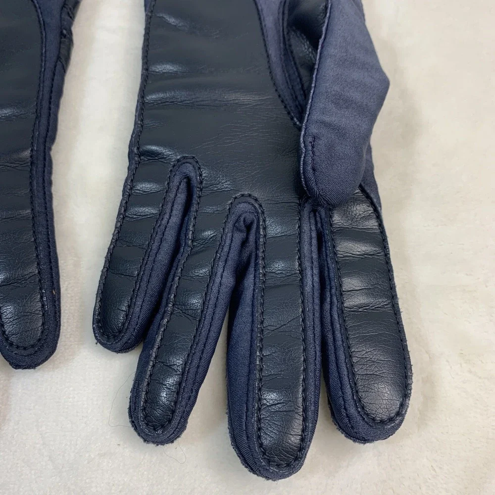 VTG‎ L'EGGS SHEER ENERGY Comfy Stretch Nylon Blue Driving Casual Gloves One Size
